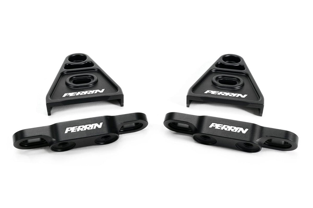 Perrin High-Lift Hood Brackets Black 2015-2026 WRX / 2015-2021 STI - PSP-BDY-011BK - Subimods.com