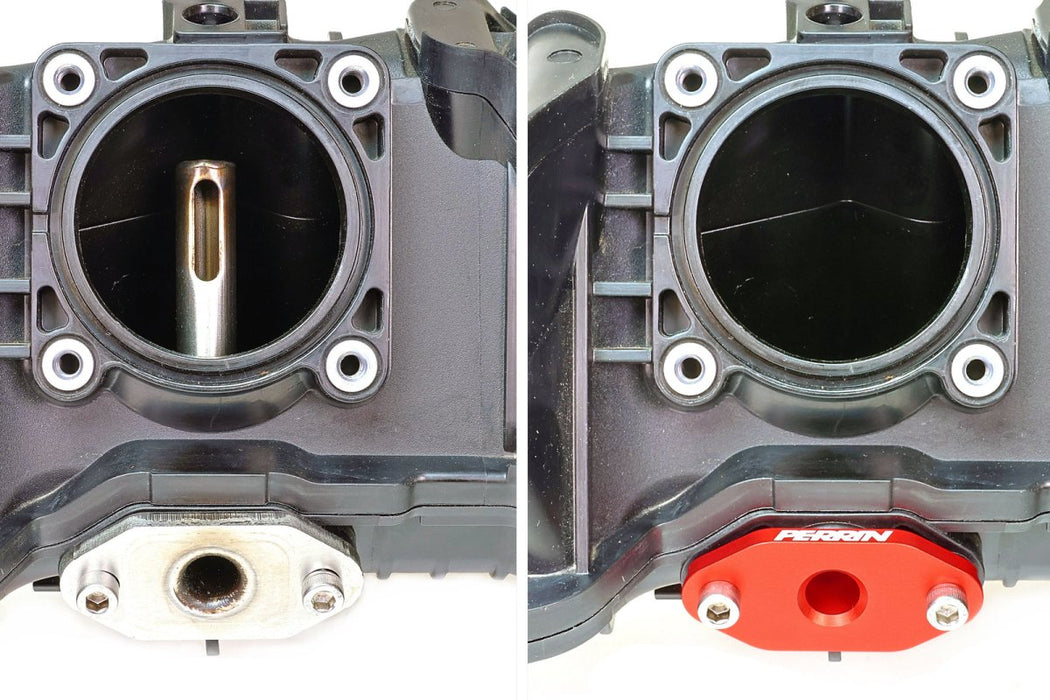 Perrin Low Profile Intake Return Nozzle Black 2022-2026 WRX - PSP-ENG-250BK - Subimods.com