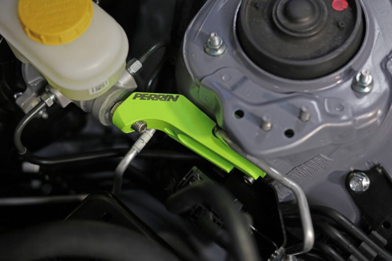 Perrin Master Cylinder Brace Neon Yellow 2013 - 2025 BRZ / 2013 - 2016 FRS / 2017 - 2021 GT86 / 2022 - 2025 GR86 - PSP - BRK - 406NY - Subimods.com