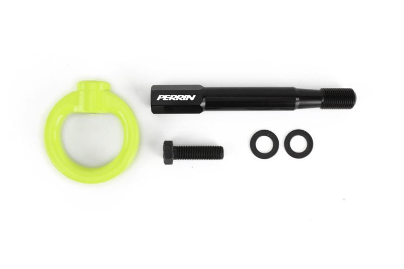 Perrin Rear Tow Hook Neon Yellow 2015 - 2021 WRX / 2015 - 2021 STI - PSP - BDY - 252NY - Subimods.com
