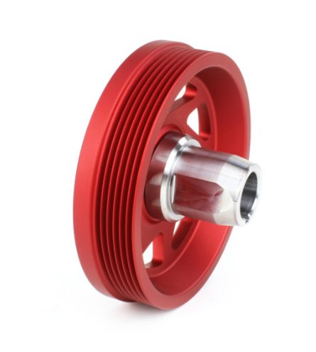 Perrin Red Lightweight Crank Pulley 2017-2024 Impreza - PSP-ENG-106RD-impreza - Subimods.com