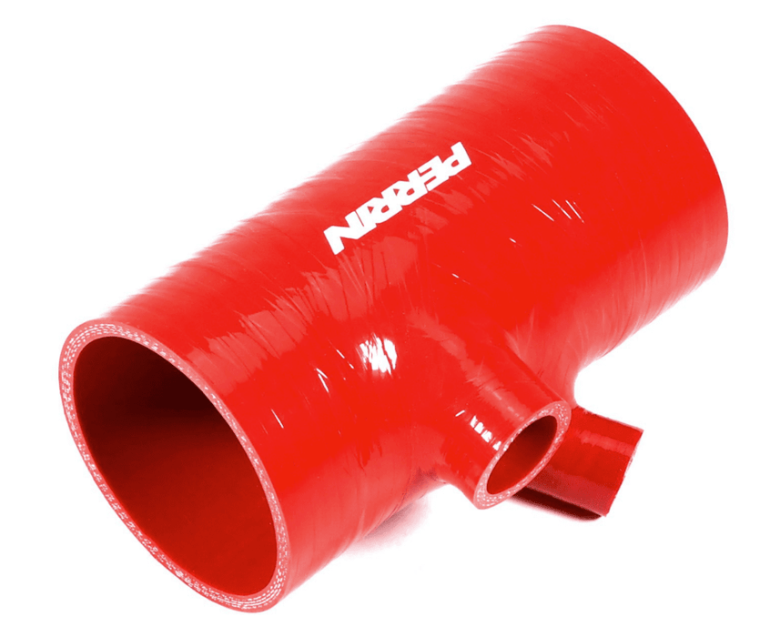 Perrin Short Turbo Inlet Hose 2022 - 2025 WRX Red - PSP-INT-428RD - Subimods.com