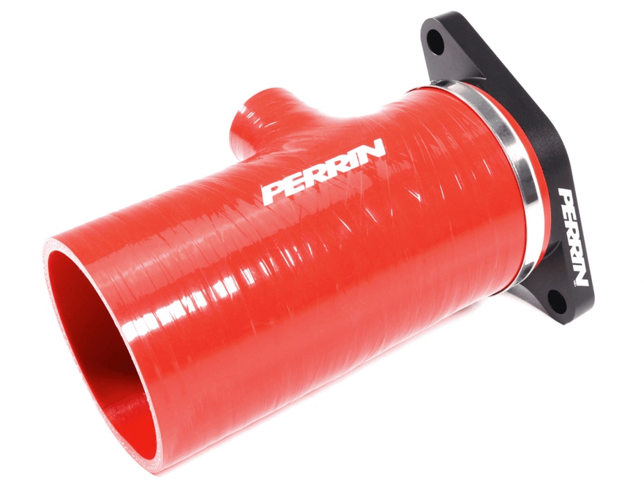 Perrin Short Turbo Inlet Hose 2022 - 2025 WRX Red - PSP-INT-428RD - Subimods.com