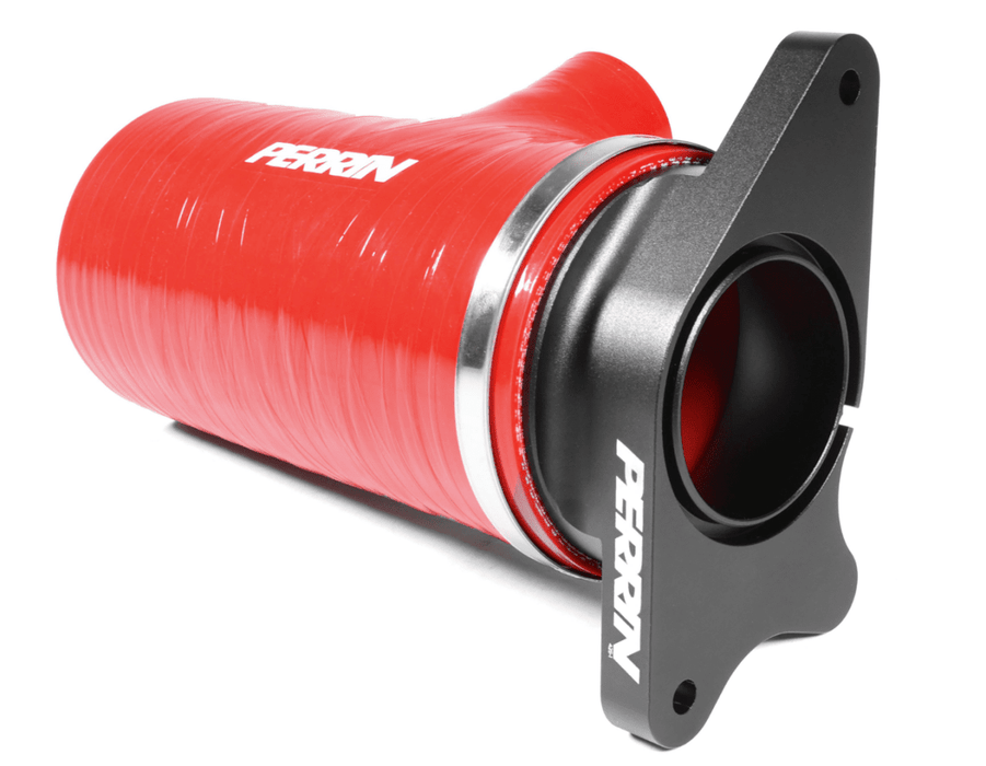 Perrin Short Turbo Inlet Hose 2022 - 2025 WRX Red - PSP-INT-428RD - Subimods.com
