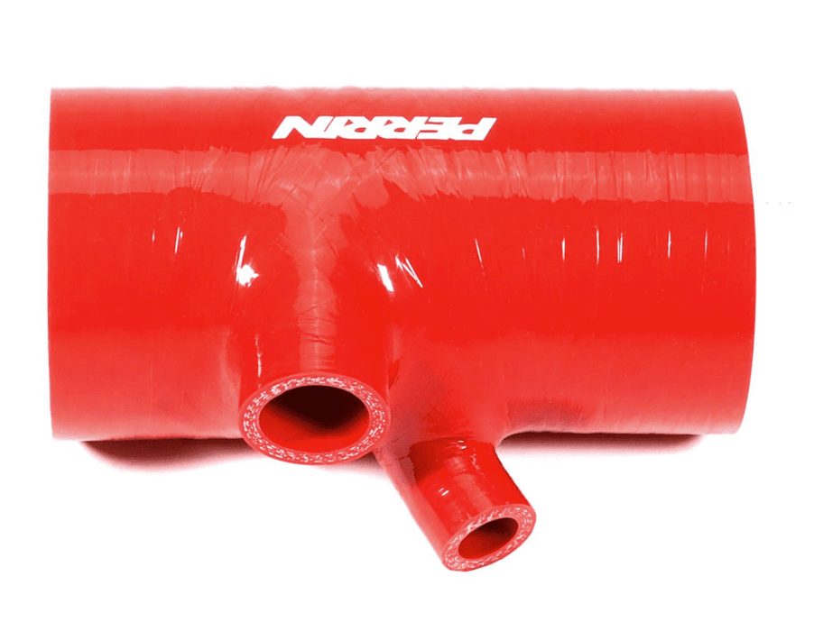 Perrin Short Turbo Inlet Hose 2022 - 2025 WRX Red - PSP-INT-428RD - Subimods.com