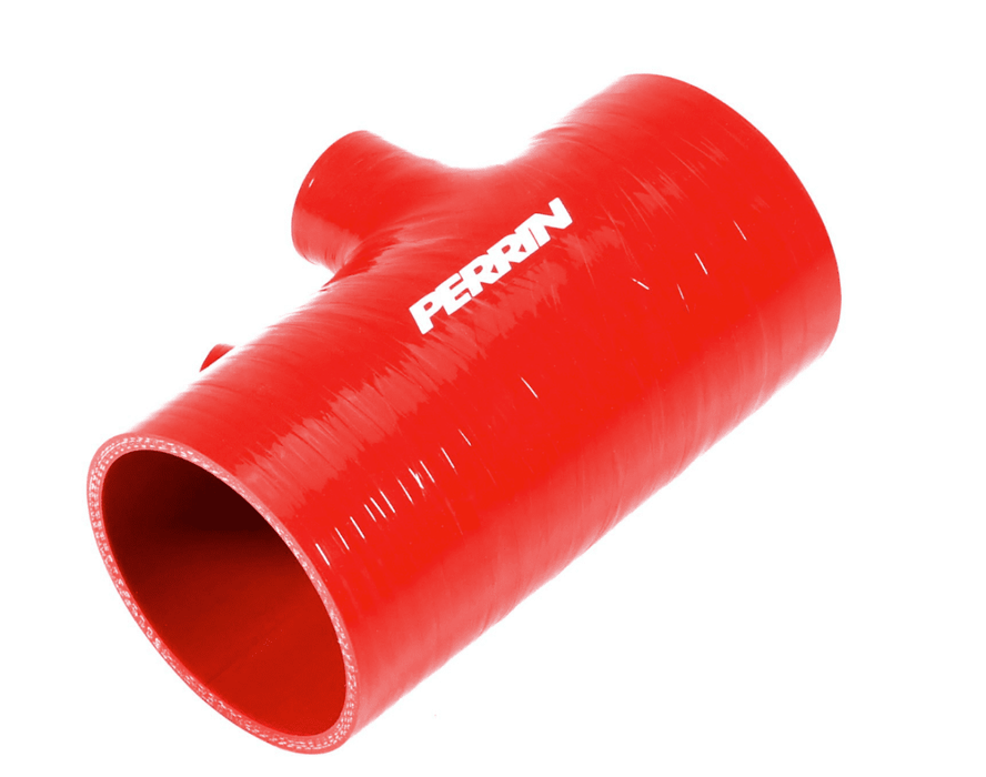 Perrin Short Turbo Inlet Hose 2022 - 2025 WRX Red - PSP-INT-428RD - Subimods.com