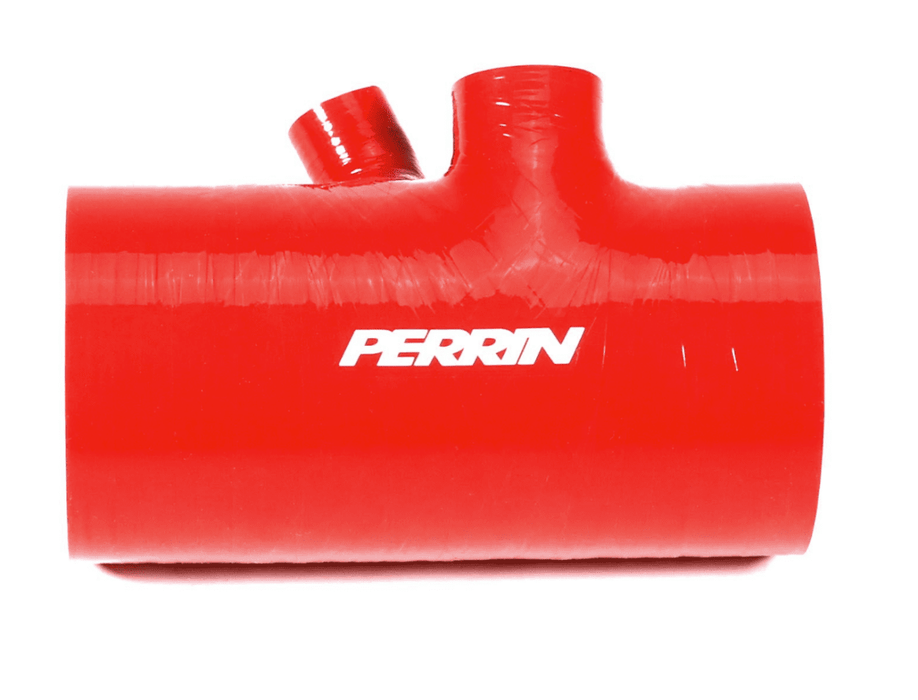 Perrin Short Turbo Inlet Hose 2022 - 2025 WRX Red - PSP-INT-428RD - Subimods.com