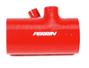 Perrin Short Turbo Inlet Hose 2022 - 2025 WRX Red - PSP-INT-428RD - Subimods.com