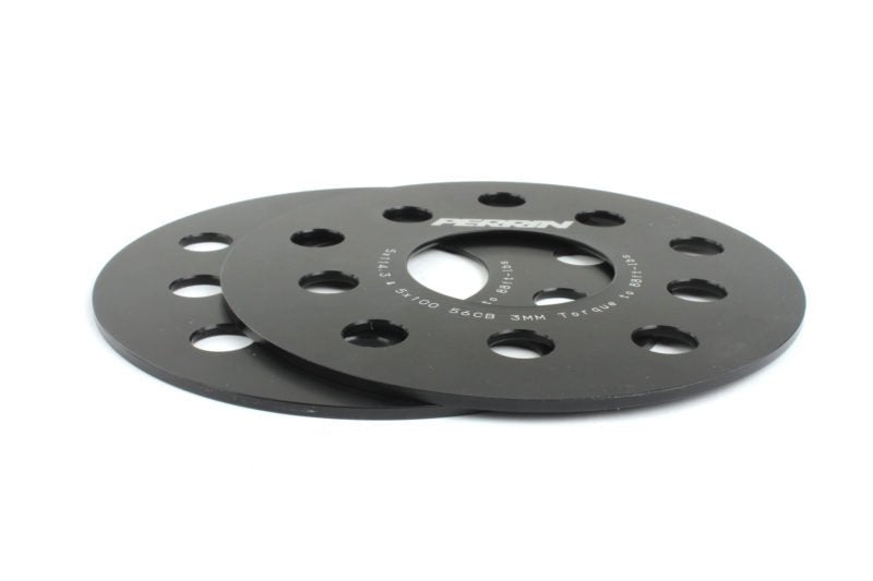 Perrin Slip On Wheel Spacer Pair 3mm 5x114.3 / 5x100 - PSP - WHL - 103BK - Subimods.com