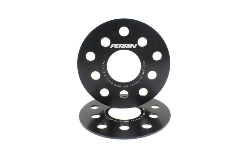 Perrin Slip On Wheel Spacer Pair 3mm 5x114.3 / 5x100 - PSP - WHL - 103BK - Subimods.com