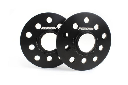 Perrin Slip On Wheel Spacer Pair 7mm 5x114.3 / 5x100 - PSP - WHL - 107BK - Subimods.com