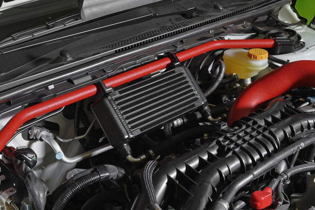 Perrin Top Mount Oil Cooler Kit Black 2015 - 2024 WRX - PSP - OIL - 151 - Subimods.com