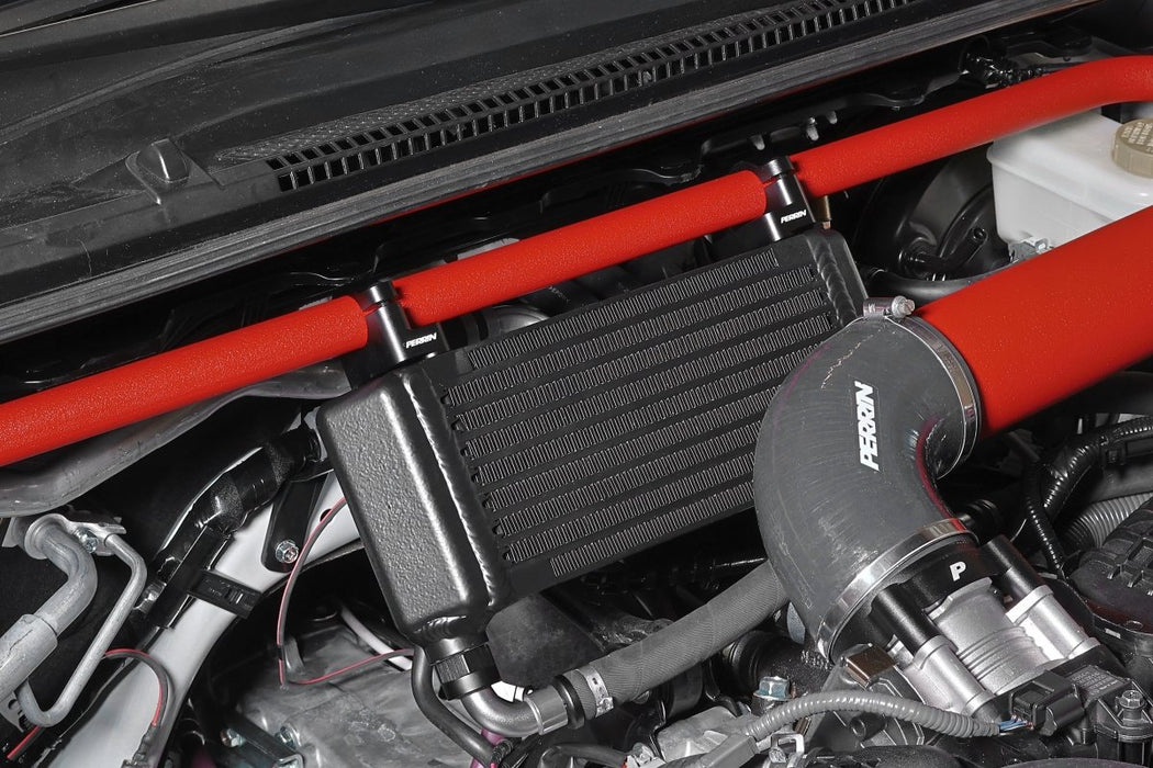 Perrin Top Mount Oil Cooler Kit Black 2015 - 2024 WRX - PSP - OIL - 151 - Subimods.com