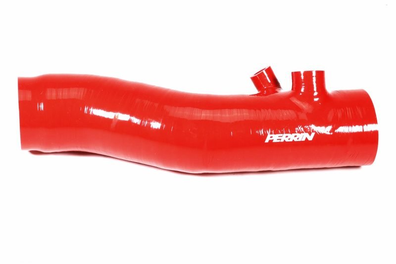 Perrin Turbo Inlet Hose w/ Nozzle Red 2022 - 2024 WRX Version 1 Fitment / 2019 - 2025 Ascent / 2020 - 2025 Legacy / 2020 - 2025 Outback XT - PSP - INT - 425RD - Subimods.com