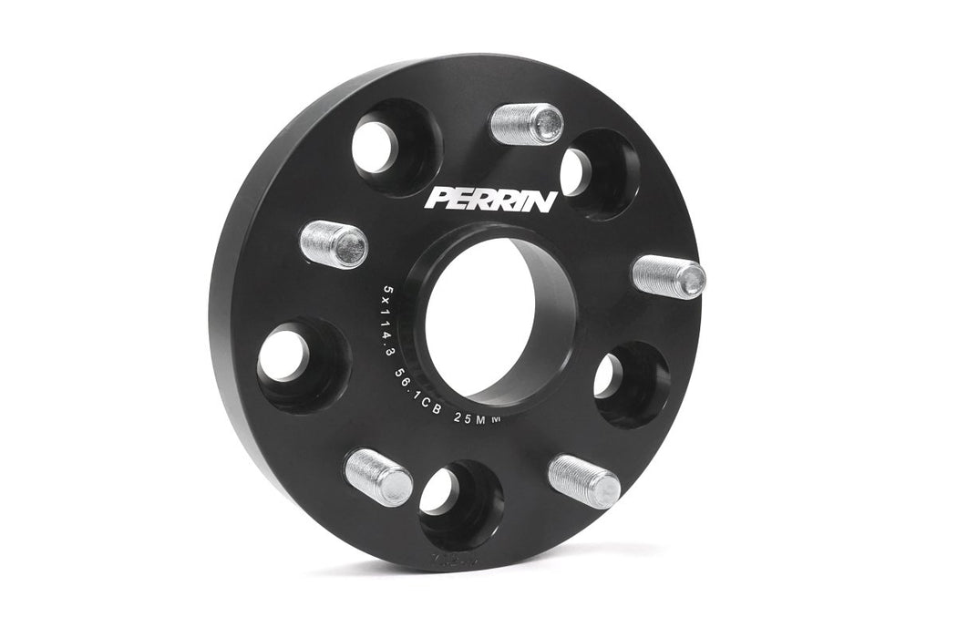 Perrin Wheel Spacers Black 25mm 5x114.3 2015 - 2025 WRX / 2005 - 2021 STI - PSP - WHL - 025BK - Subimods.com