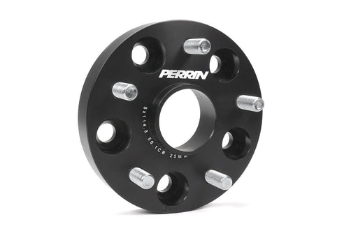 Perrin Wheel Spacers Black 25mm 5x114.3 2015 - 2025 WRX / 2005 - 2021 STI - PSP - WHL - 025BK - Subimods.com