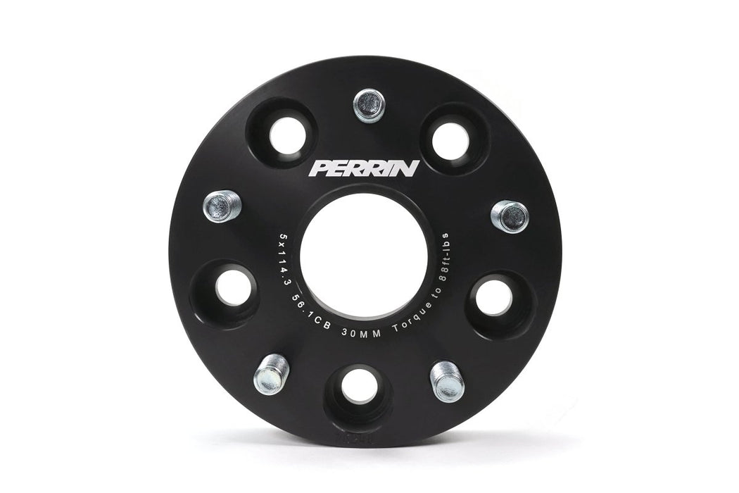 Perrin Wheel Spacers Black 30mm 5x114.3 2015 - 2025 WRX / 2005 - 2021 STI - PSP - WHL - 030BK - Subimods.com