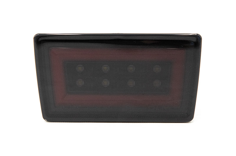OLM F1 NB+R V2 Rear Brake Light Smoke Lens, Gloss Black Base, Red Bar 2015-2021 WRX / STI