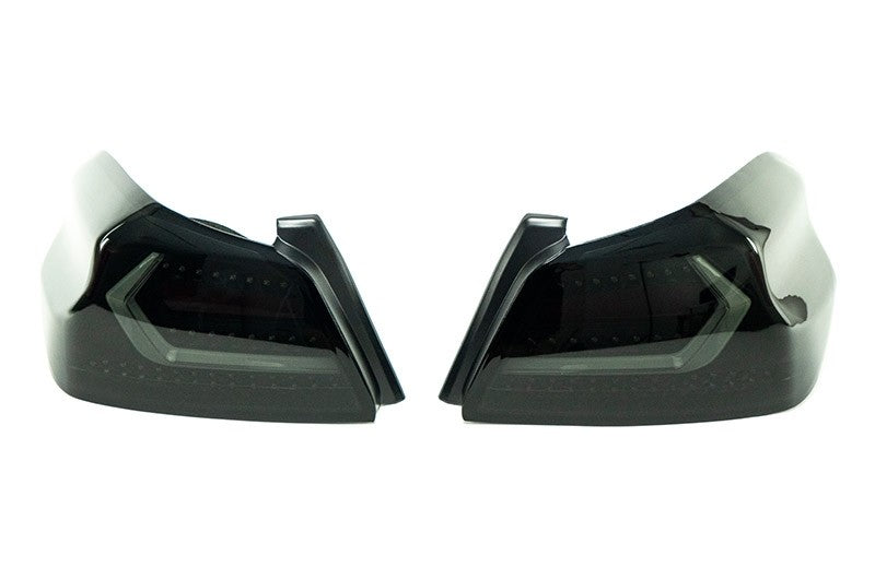 OLM Evolution Tail Lights Smoked Lens, Black Base, White Bar 2015-2021 WRX / STI