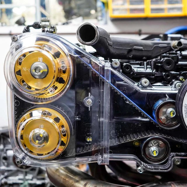 PREracing Single AVCS Clear Timing Belt Cover Set 2002 - 2014 WRX / 2004 - 2007 STI / 2004 - 2013 Forester XT / 2005 - 2009 Legacy GT - PRE - 100029 - Subimods.com