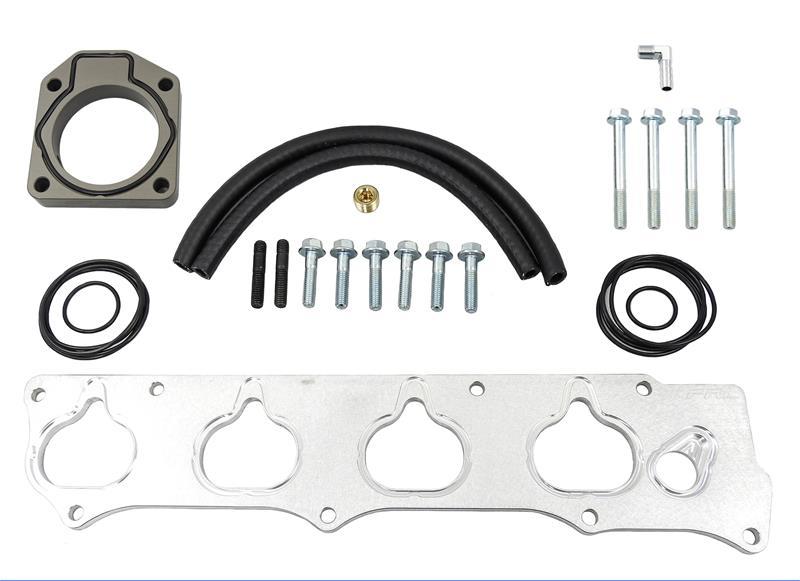 PRL Motorsports K24Z RBC / RRC Intake Manifold Adapter Flange & ZDX Throttle Body Kit w/ Hardware 2012 - 2015 Honda Civic Si - PRL-HC9-IM-KIT-ZDX - Subimods.com