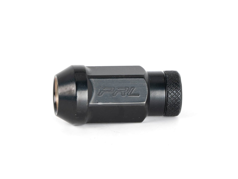 PRL Motorsports M12x1.5 Open Ended Lug Nuts Black - PRL-LUGNUT-1250 - Subimods.com