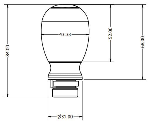 PRL Motorsports Machined Stainless Steel Shift Knob and Collar Kit Honda Models - PRL-KNOB-KIT-SS - Subimods.com