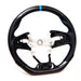PRL Motorsports Steering Wheel Carbon Fiber and Leather w/ Blue Stripe and Blue Stitching 2016 - 2021 Honda Civic - PRL1.1009.3.BLU - Subimods.com