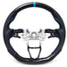 PRL Motorsports Steering Wheel Carbon Fiber and Leather w/ Blue Stripe and Blue Stitching 2018 - 2022 Honda Accord - PRL1.1011.3.BLU - Subimods.com