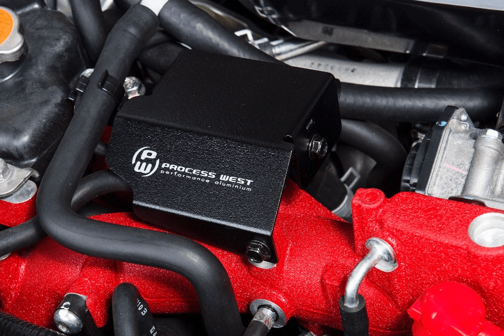 Process West Boost Solenoid Cover Wrinkle Black 2008 - 2021 STI - PWED01B - Subimods.com