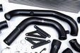 Process West Front Mount Intercooler Kit Black Piping w/ Silver Core 2015 - 2021 STI - PWFMIC08 - Subimods.com