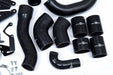 Process West Front Mount Intercooler Kit Black Piping w/ Silver Core 2015 - 2021 STI - PWFMIC08 - Subimods.com