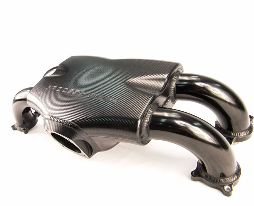 Process West Intake Manifold Track Version Reverse Rotation Black 2002 - 2005 WRX - PWIM003B - Subimods.com