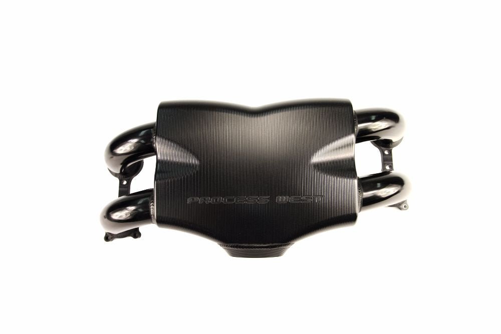 Process West Intake Manifold Track Version Reverse Rotation Black 2004 - 2021 STI - PWIM001B - Subimods.com