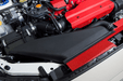 Process West Radiator Shroud For Use w/ OEM Intake Scoop Wrinkle Red 2015 - 2021 WRX / 2015 - 2021 STI - PWED03R - Subimods.com