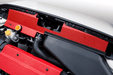 Process West Radiator Shroud For Use w/ OEM Intake Scoop Wrinkle Red 2015 - 2021 WRX / 2015 - 2021 STI - PWED03R - Subimods.com