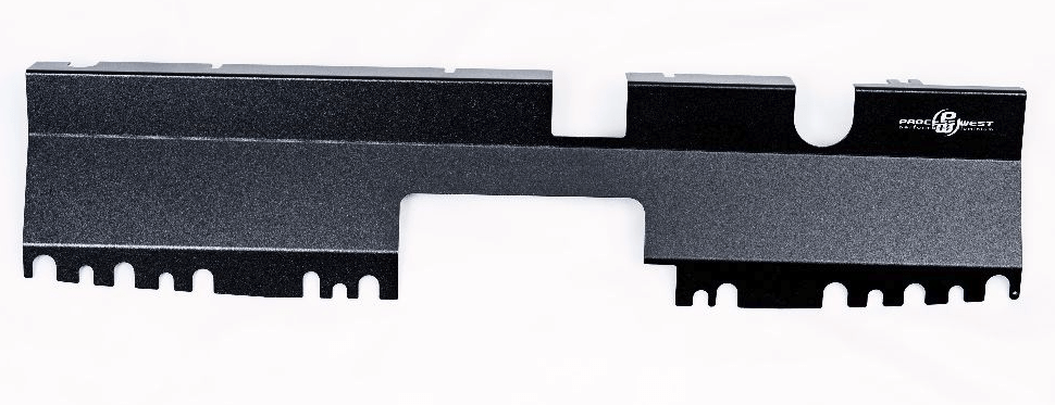 Process West Radiator Shroud For Use w/out OEM Intake Scoop Wrinkle Black 2015 - 2021 WRX / 2015 - 2021 STI - PWED04B - Subimods.com