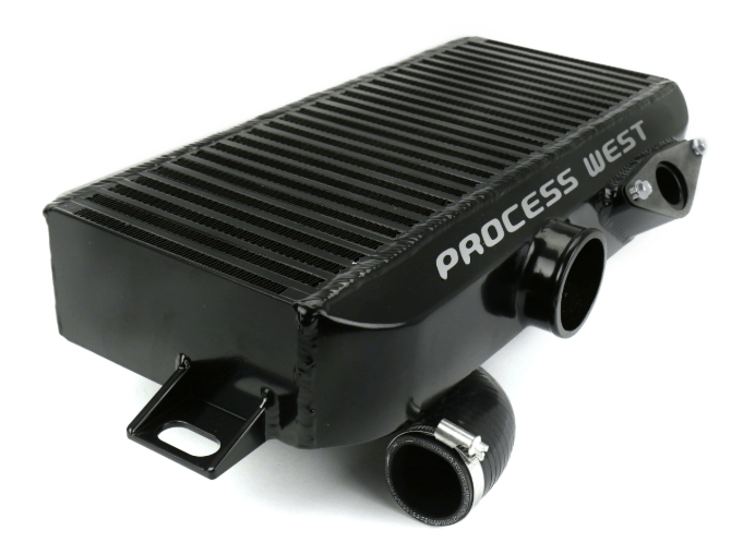 Process West Top Mount Intercooler Black 2002 - 2007 WRX / 2004 - 2007 STI - PWTMIC00B - Subimods.com