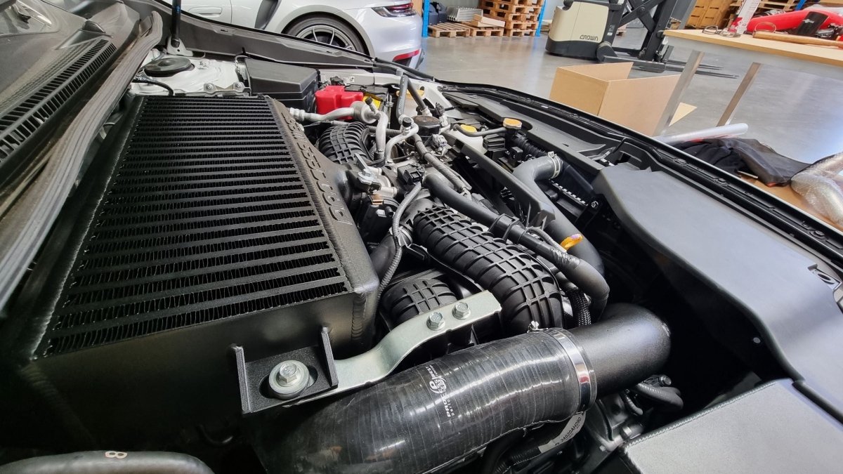 Process West Top Mount Intercooler Black 2022 - 2025 WRX - PWTMIC17B - Subimods.com