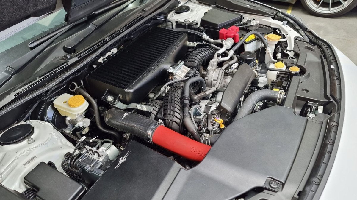 Process West Top Mount Intercooler Black 2022 - 2025 WRX - PWTMIC17B - Subimods.com