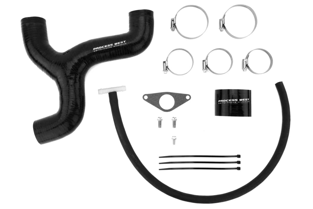 Process West Top Mount Intercooler Kit Black 2008 - 2021 STI - PWTMIC06B - Subimods.com