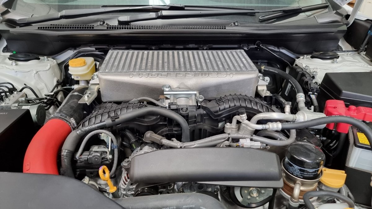 Process West Top Mount Intercooler Silver 2022 - 2025 WRX - PWTMIC17 - Subimods.com