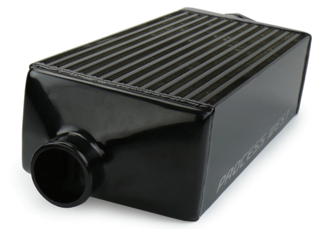 Process West Verticooler Black 2009 - 2013 Forester XT - PWTMIC15B - Subimods.com