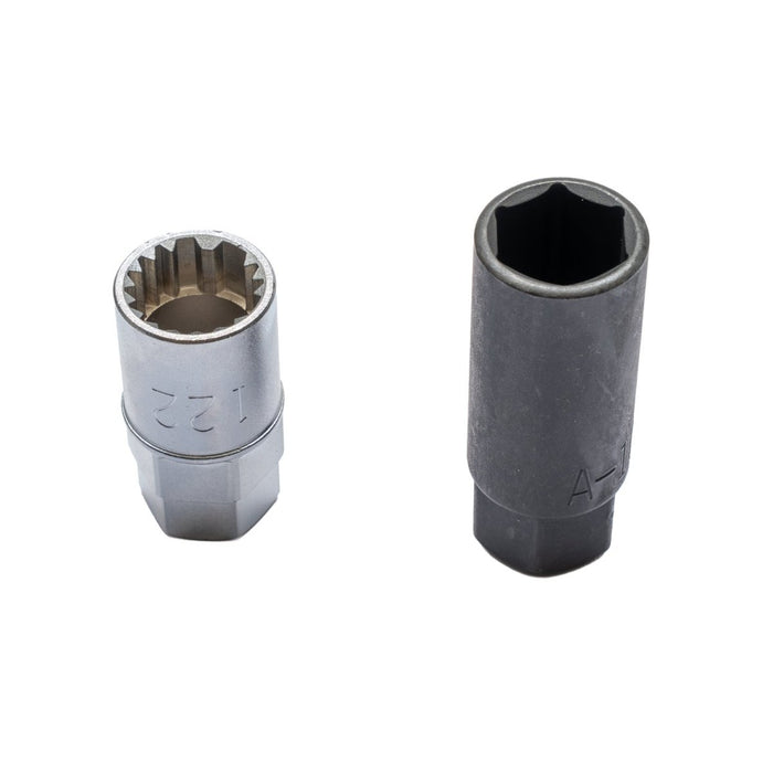 Project Kics 17 Hex Lug Nuts M12X1.25 Lock and Nut Set Black Most Subaru Models - KKRN3BK - Subimods.com