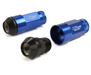 Project Kics Leggdura Racing Shell Type Lug Nut 53mm Closed - End Look 16 Pcs + 4 Locks 12X1.25 Blue Most Subaru Models - WRL5313U - Subimods.com