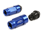 Project Kics Leggdura Racing Shell Type Lug Nut 53mm Closed - End Look 16 Pcs + 4 Locks 12X1.25 Blue Most Subaru Models - WRL5313U - Subimods.com