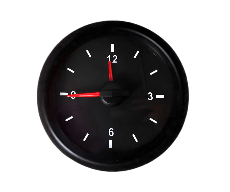 Prosport Analog Clock 52mm w/ White Led Lighting - 216CKBR - Subimods.com
