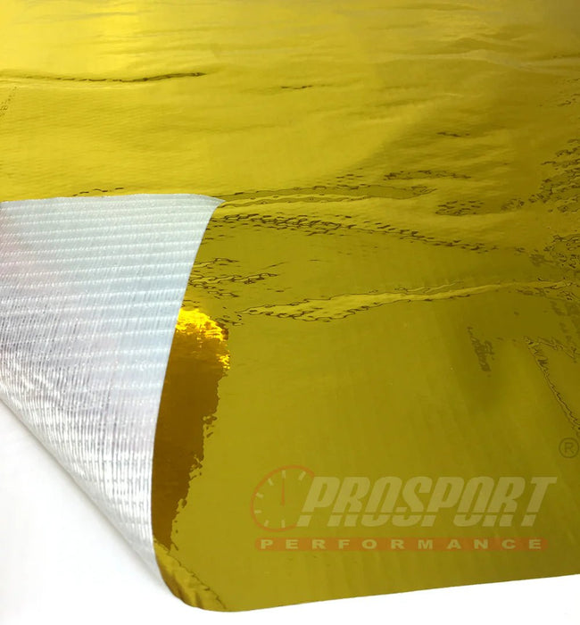 Prosport Gold Heat Reflective Self Adhesive Tape 20in x 20in Square - HEA - GWrap - 20x20 - Subimods.com