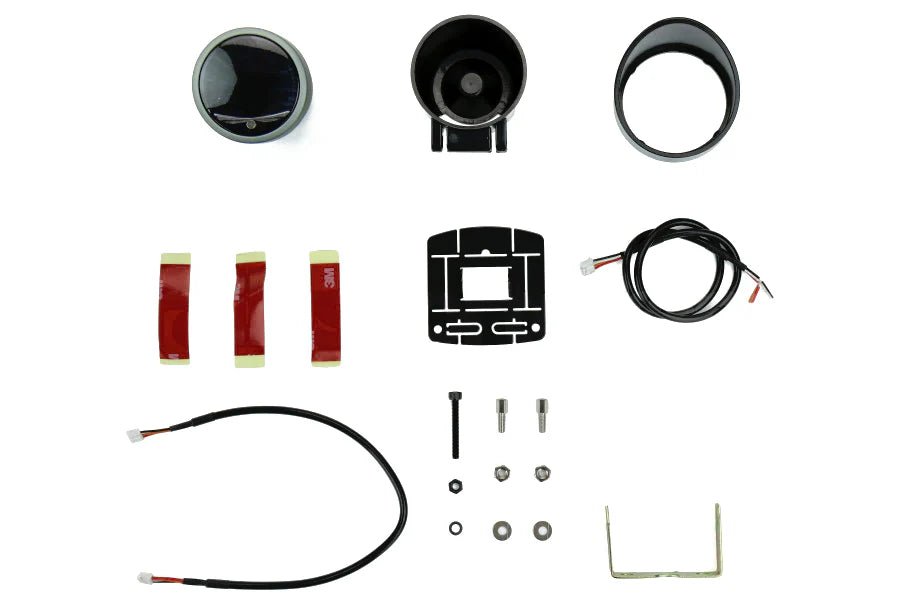 Prosport Premium Series Electronic Clock 52mm w/ Amber or White Display and Red Needle - 216SMCKSWL270 - Subimods.com