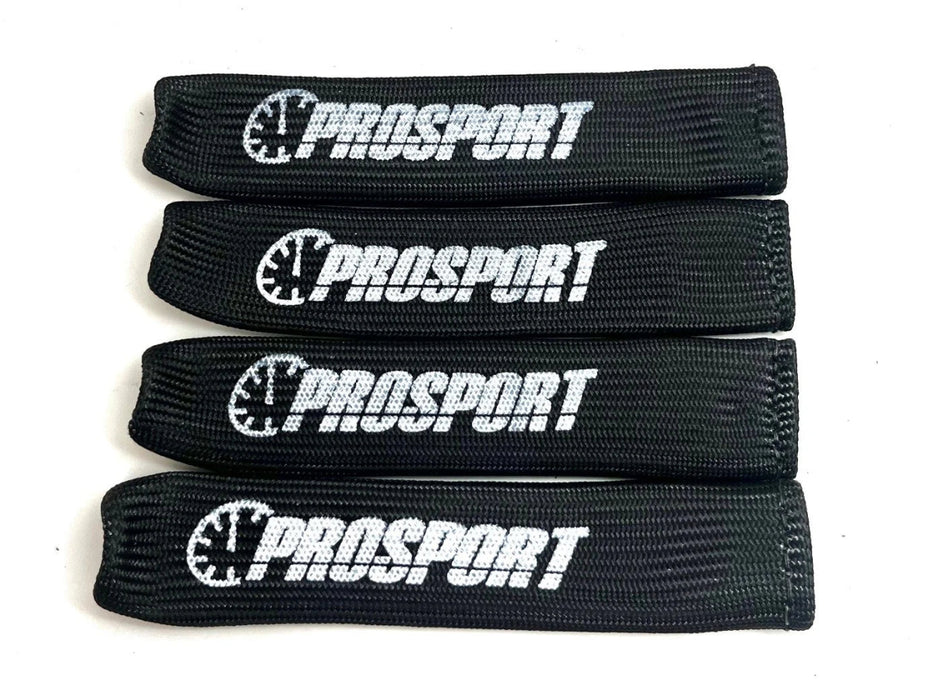 Prosport Spark Plug Wire Boots 4 Piece Black w/ Logo - PSSPWS - BLACK - LOGO - 4 - Subimods.com